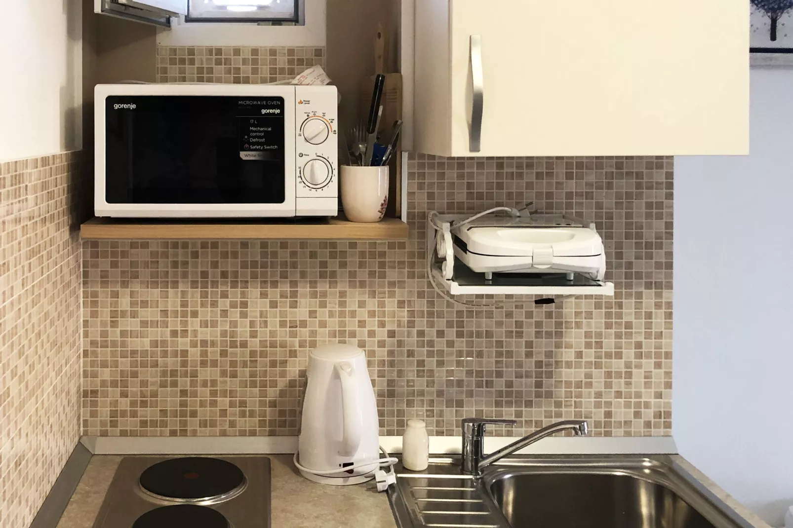 Nika Family Apartments - Basic Studio Apartment with External Terrace and Sea View (A5)-Küche