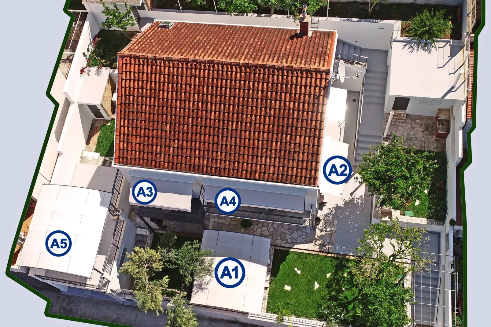 Nika Family Apartments - Basic Studio Apartment with External Terrace and Sea View (A5)-Außenbereich