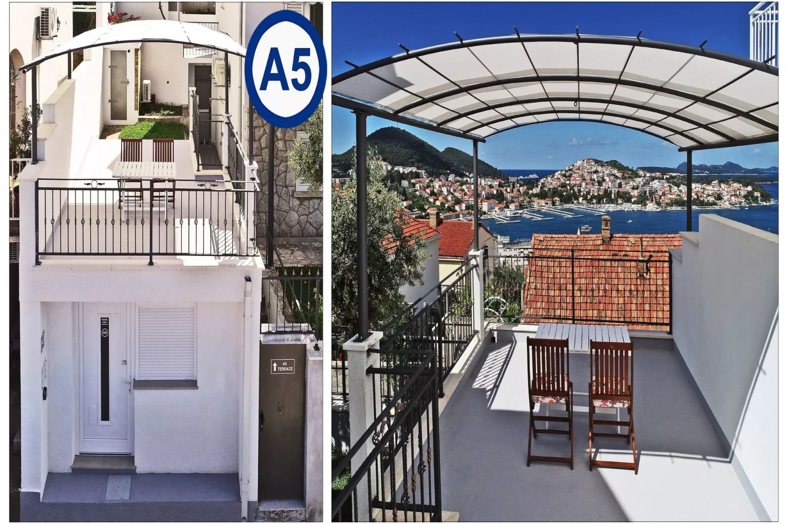 Nika Family Apartments - Basic Studio Apartment with External Terrace and Sea View (A5)-Außenbereich