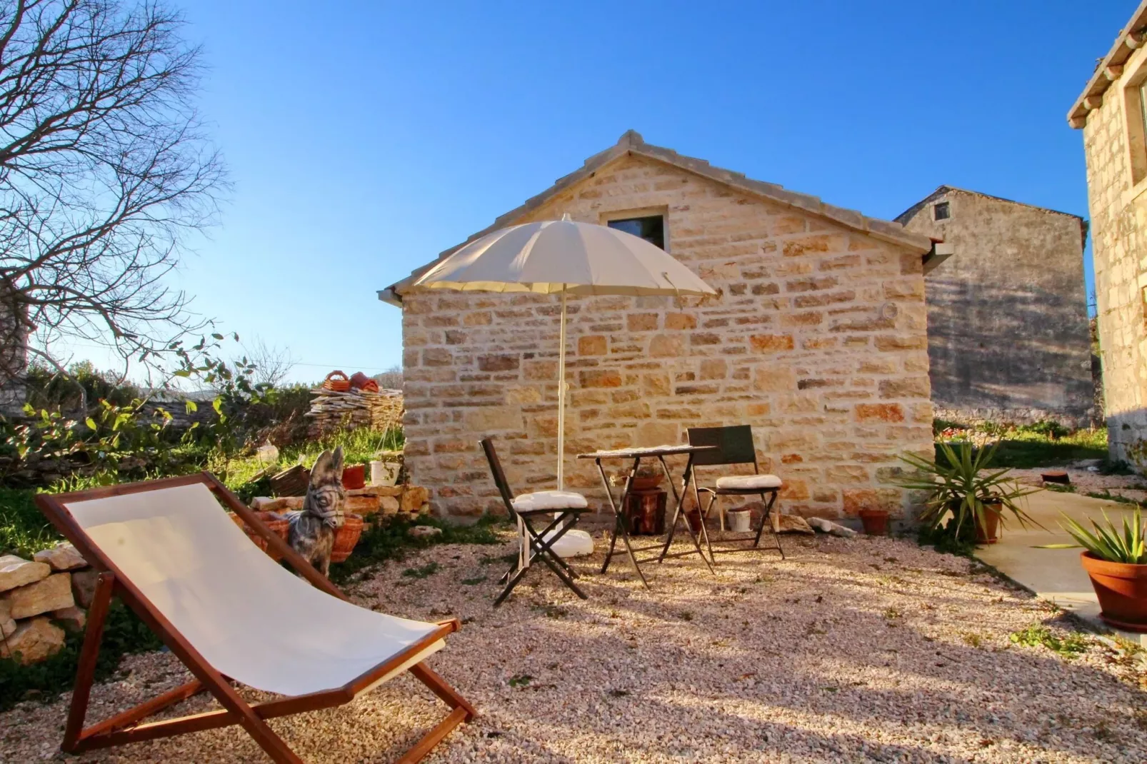 Stone House Harmony - One Bedroom Apartment with Patio and Garden View ( 1 )-Terrace