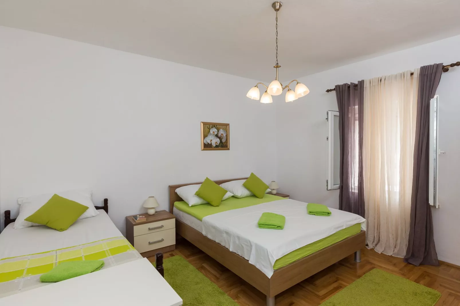 Apartment Ani - Two Bedroom Apartment with Terrace and Garden View-Bedroom