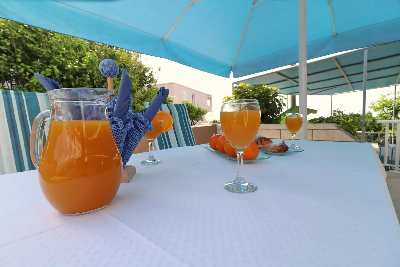 Apartments Villa Marijana - One Bedroom Apartment with Terrace and Garden View (Marijana 3)-Terrasse