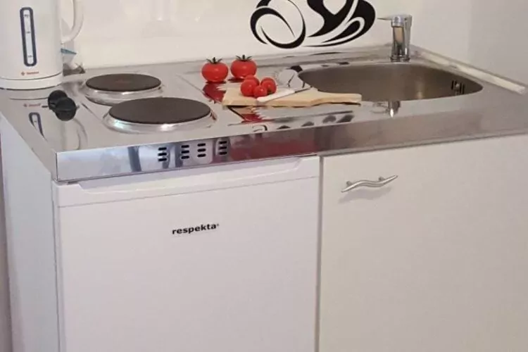 Apartment Caceris -  Comfort Studio Apartment with Terrace-Cuisine