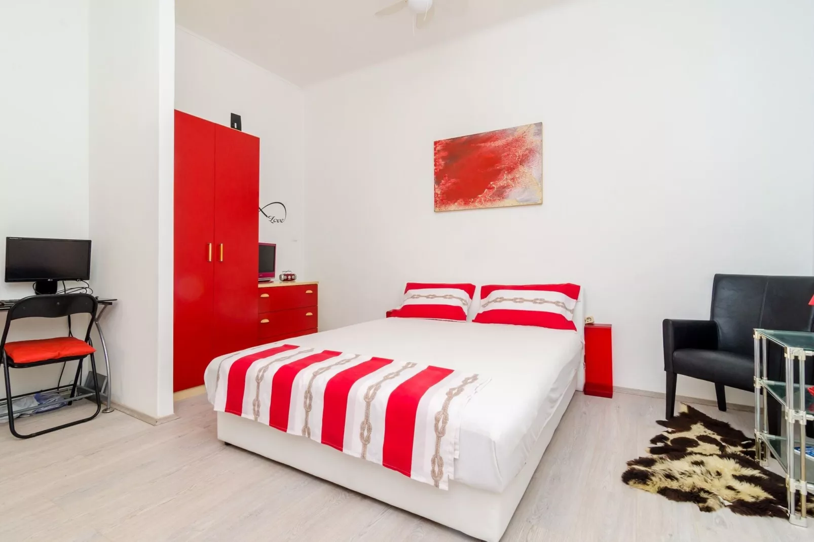 Apartment Caceris -  Comfort Studio Apartment with Terrace-Chambre