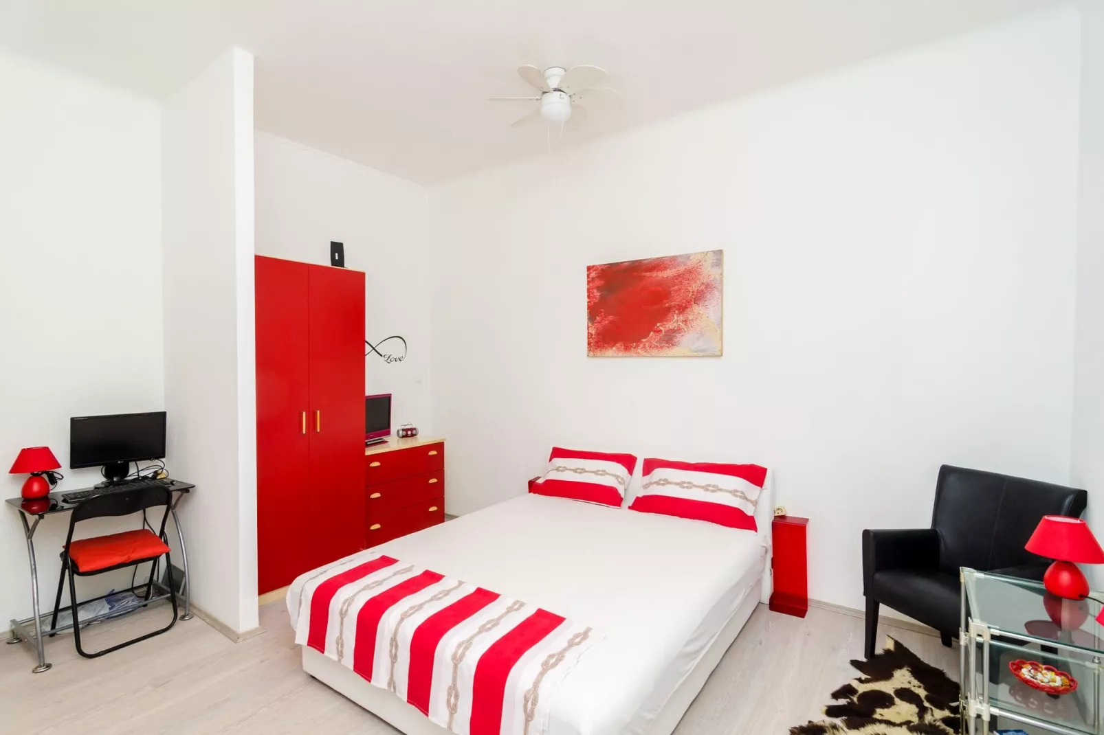 Apartment Caceris -  Comfort Studio Apartment with Terrace-Chambre