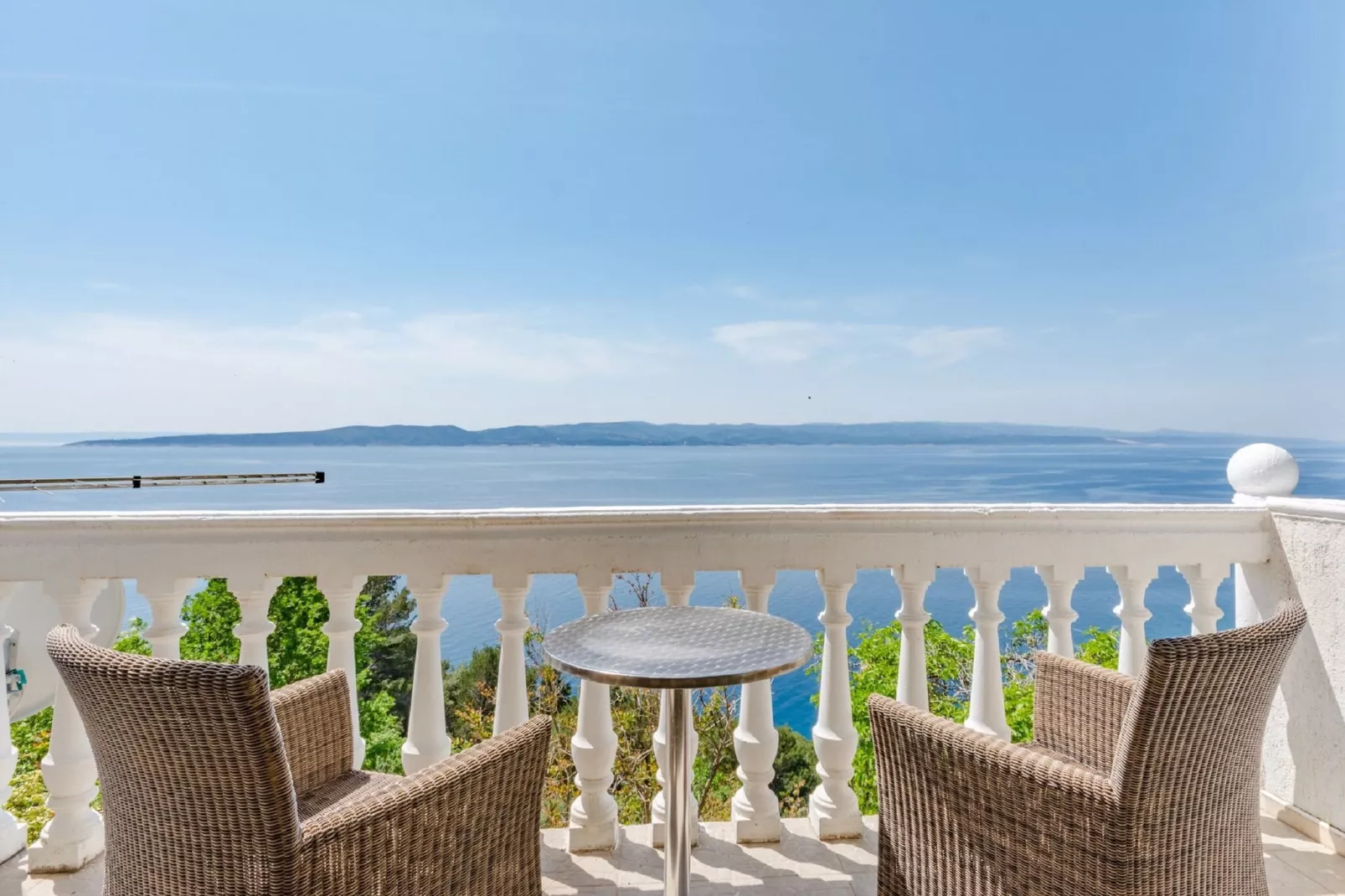 Villa Kosa - Studio Apartment with Balcony and Sea View-Terrace balcony