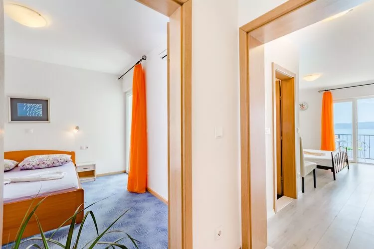 Villa Kosa - Two Bedroom Apartment with Balcony and Sea View (Roko)-Bedroom