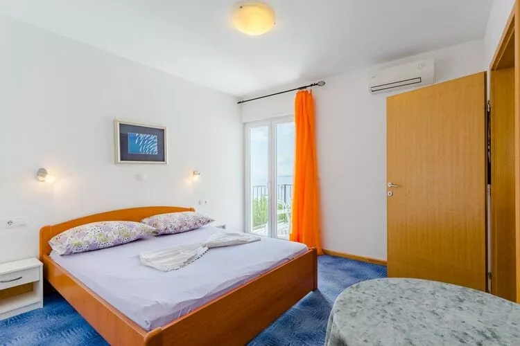 Villa Kosa - Two Bedroom Apartment with Balcony and Sea View (Roko)-Bedroom