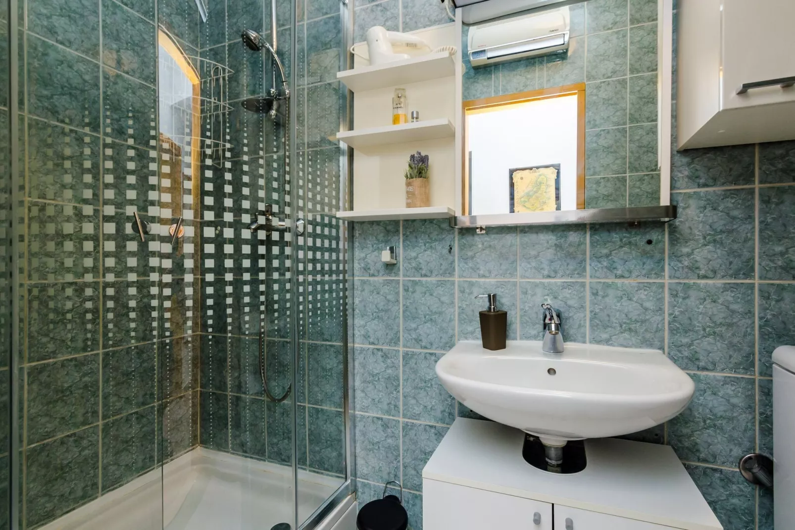 Apartment Antej - One Bedroom Apartment with Terrace and City View-Bathroom