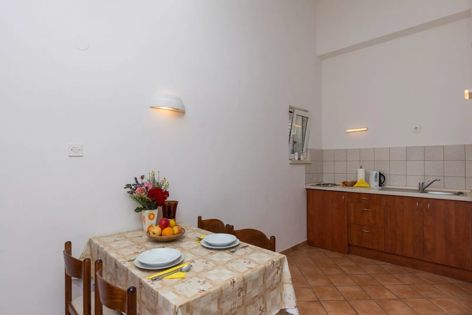 Villa Dubravka - Premium Studio Apartment with Balcony and Sea View (Apartman 2)-Kitchen