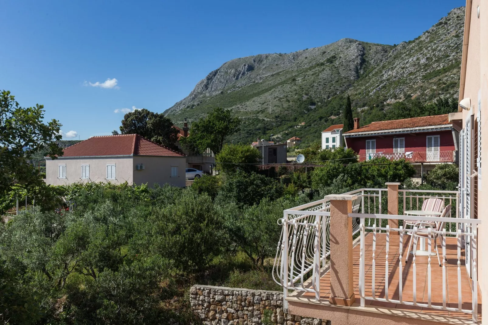 Villa Dubravka - Superior Studio Apartment with Balcony and Sea View (Apartman 3)-Terrace balcony