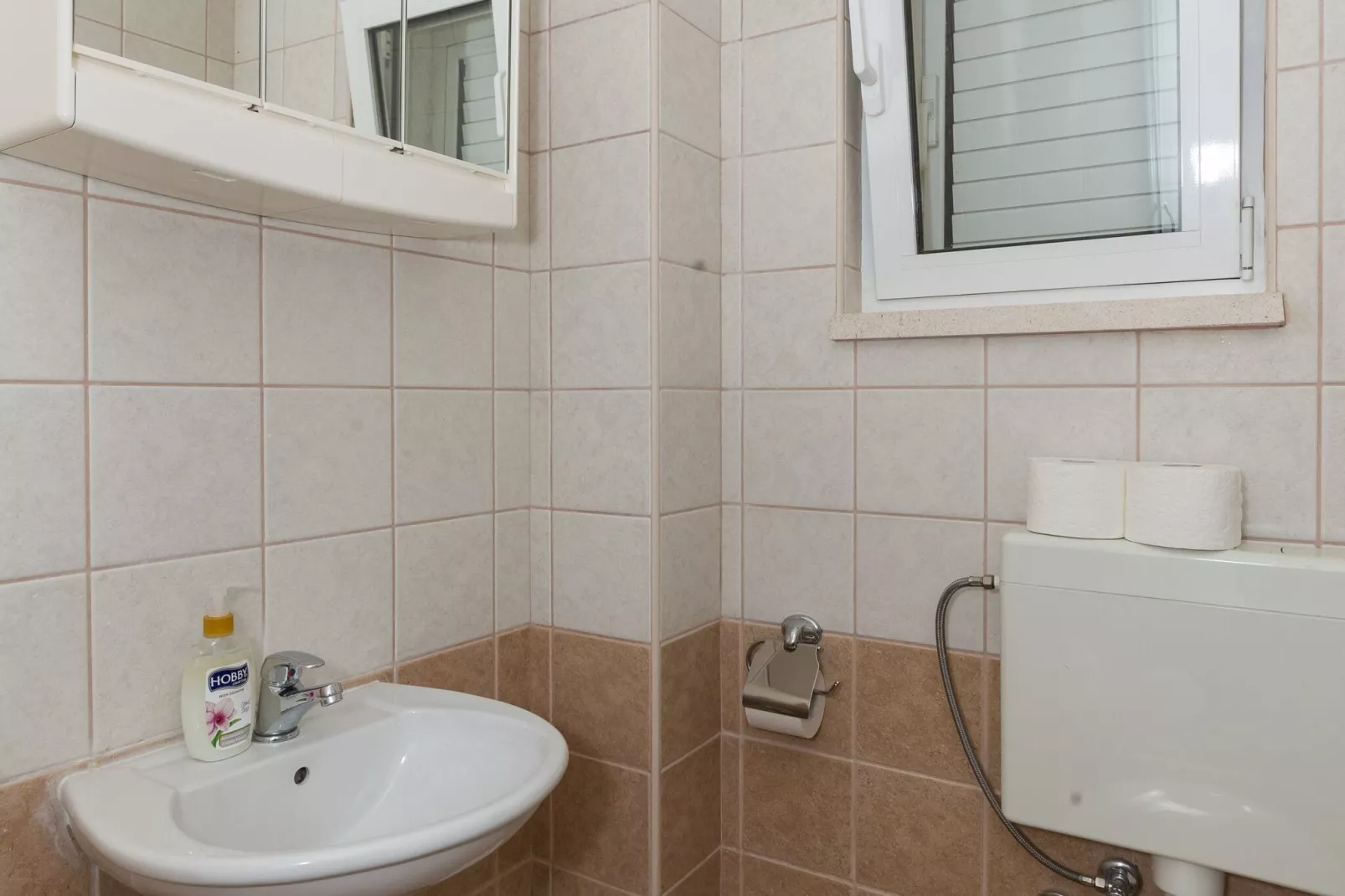 Villa Dubravka - Superior One Bedroom Apartment with Balcony and Sea View (Apartman 6)-Bathroom