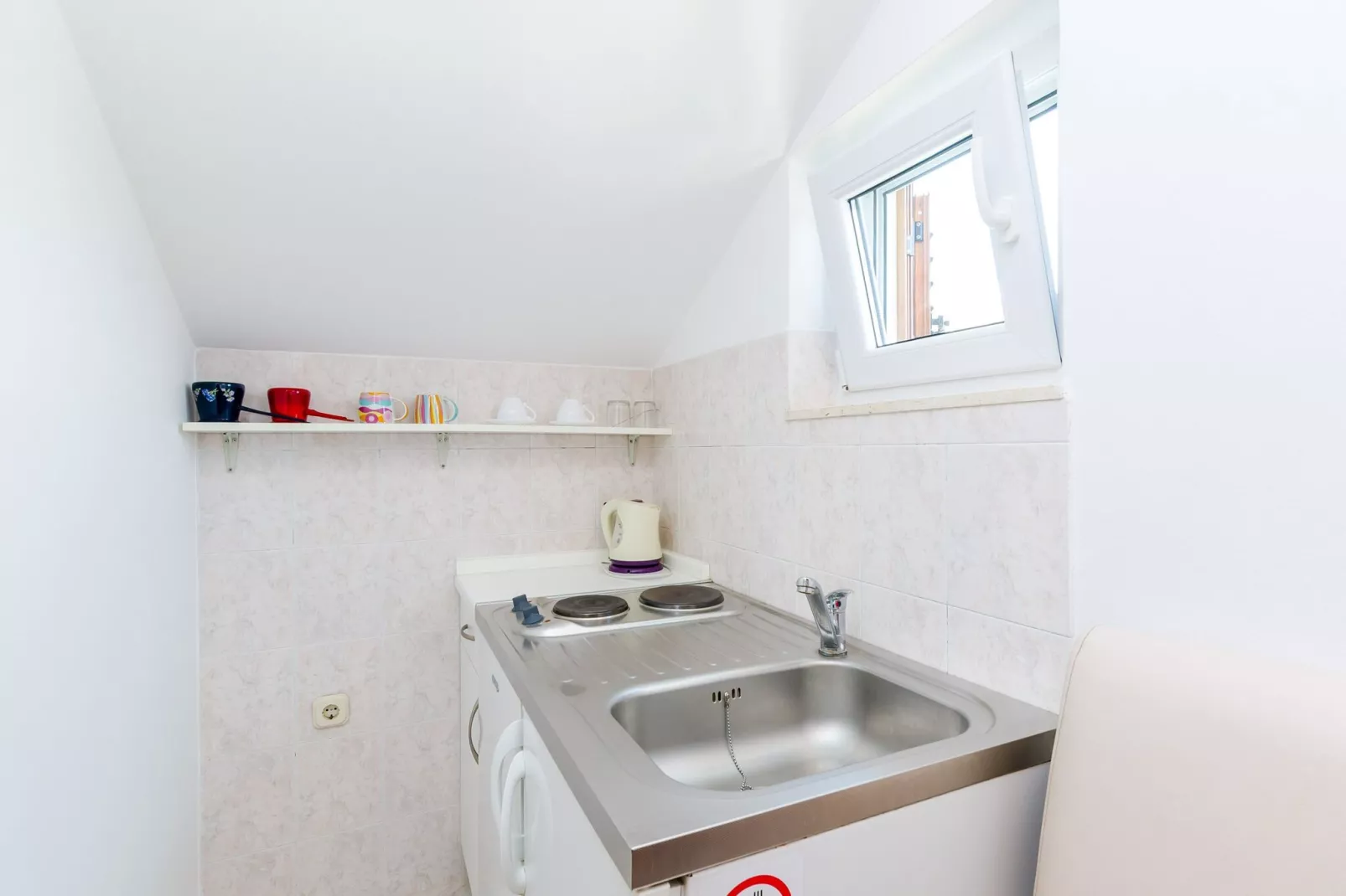 Apartments Mali Paradiso - Studio Apartment with Pool View(A1)-Kitchen