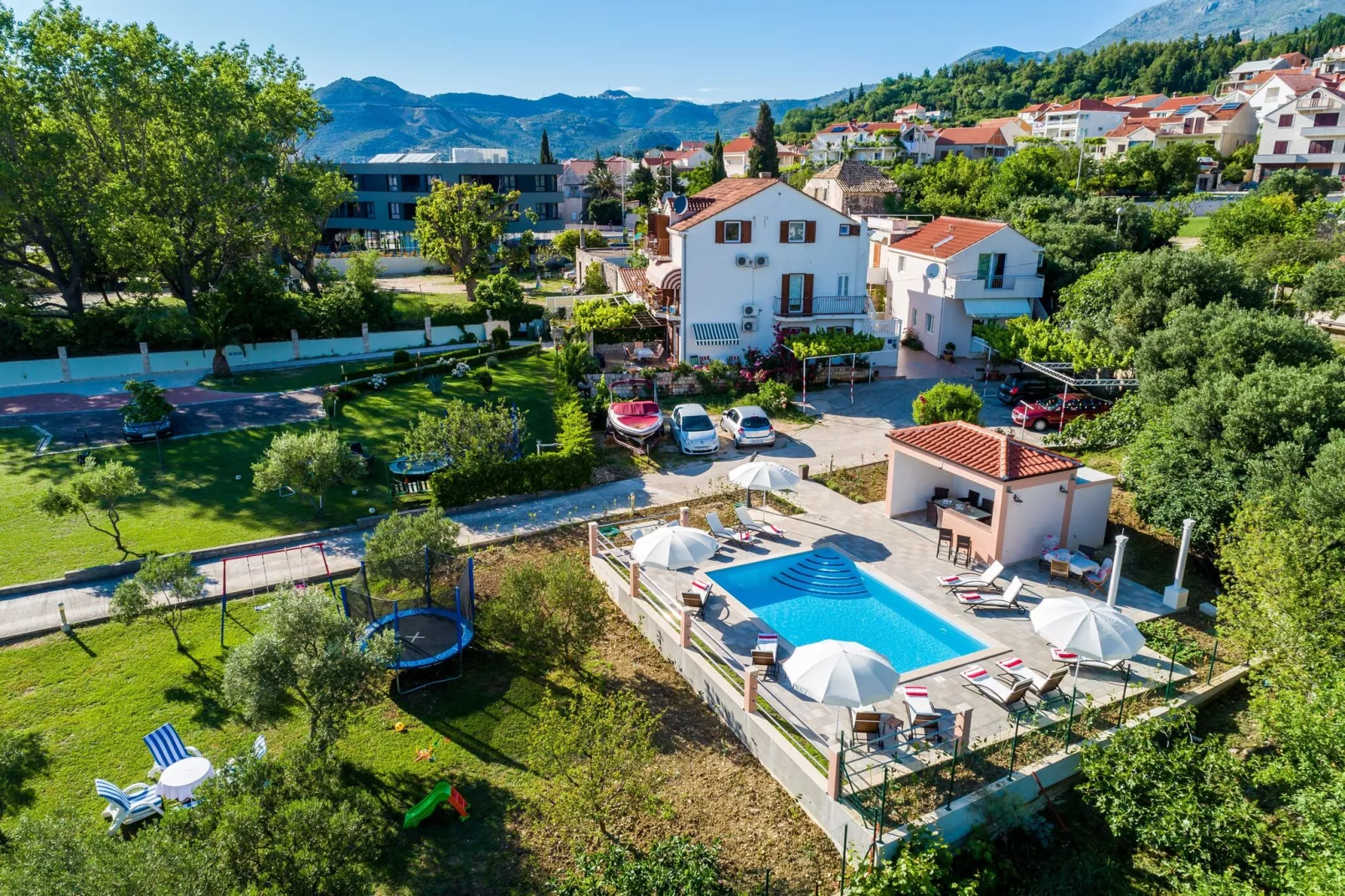 Apartments Mali Paradiso - Studio Apartment with Pool View(A1)-Outdoor