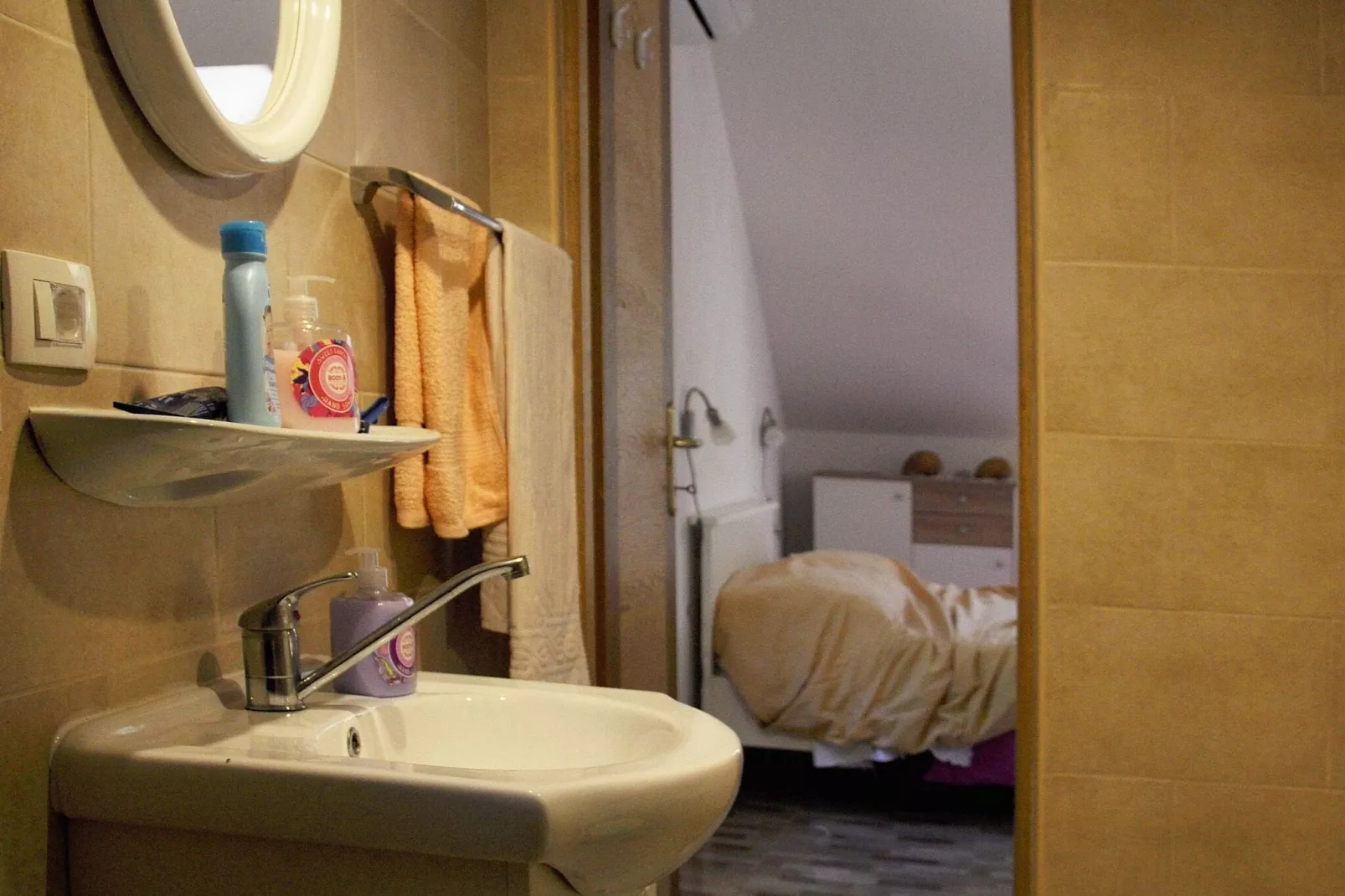 Apartment Danijela Mljet - Studio Apartment with Balcony and Sea View-Bathroom