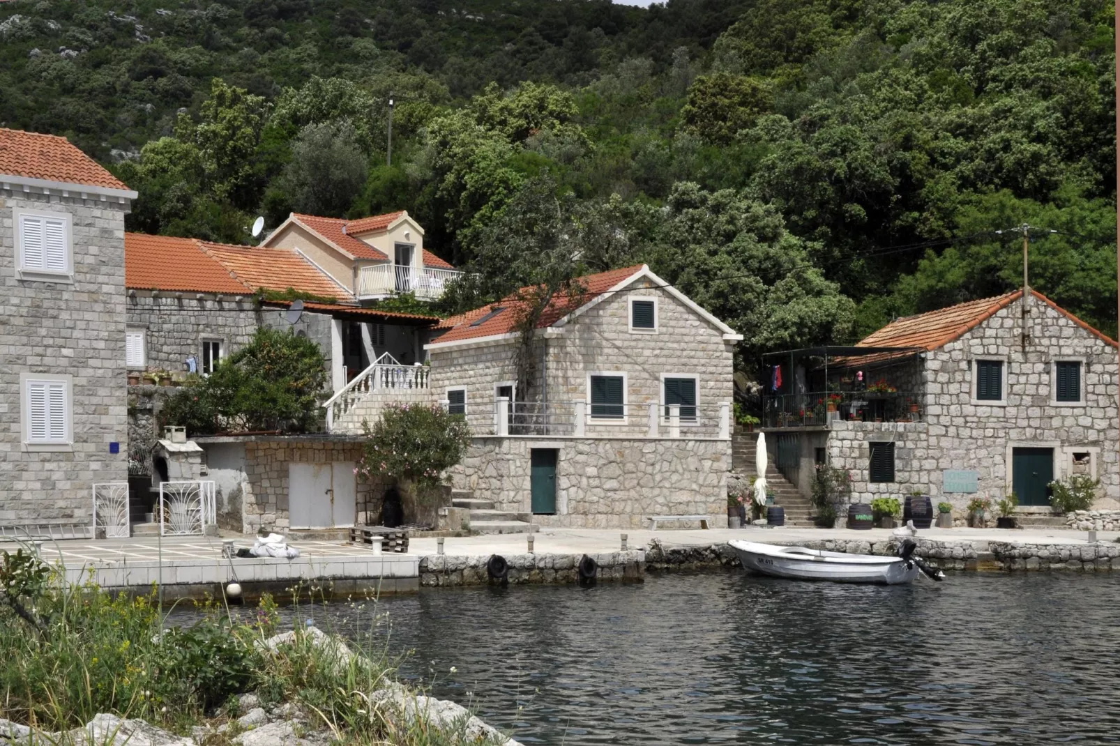 Apartment Danijela Mljet - Studio Apartment with Balcony and Sea View-Outdoor