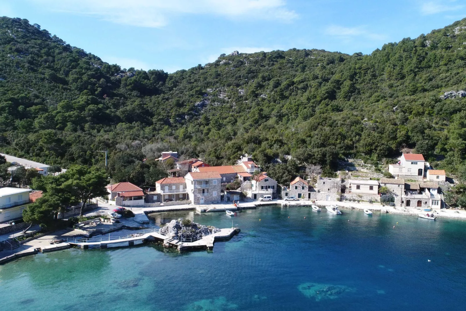 Apartment Danijela Mljet - Studio Apartment with Balcony and Sea View-View