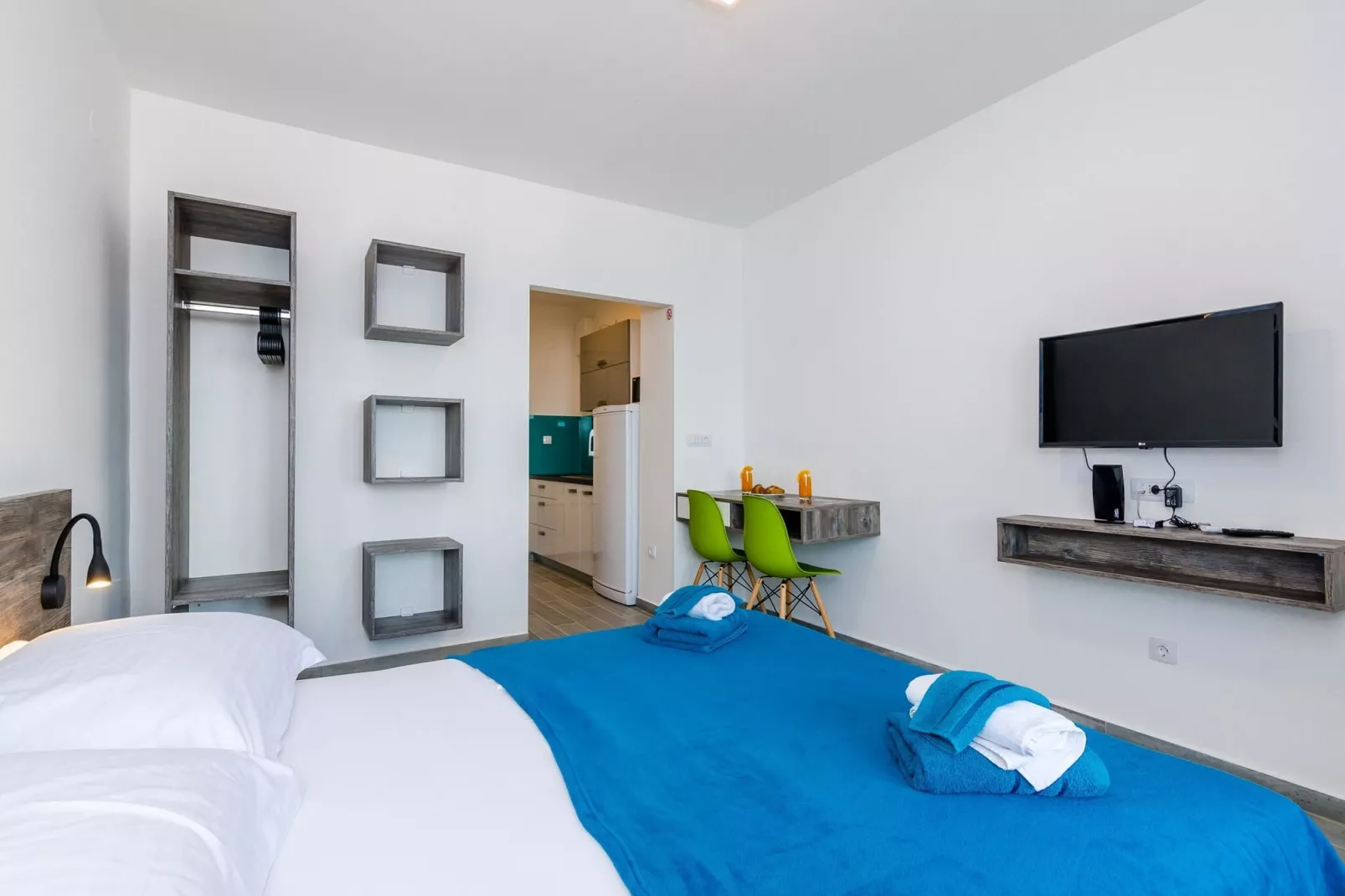 Apartment Petra 14 - Studio Apartment with Balcony and Sea View-Chambre