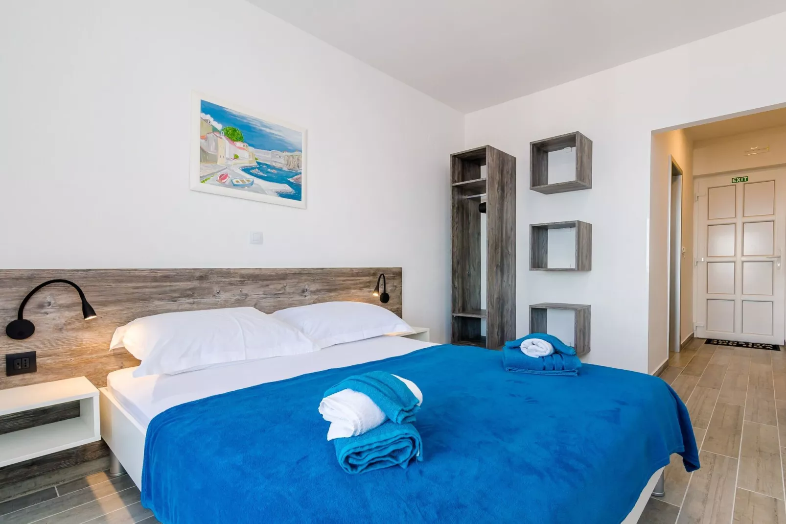 Apartment Petra 14 - Studio Apartment with Balcony and Sea View-Chambre