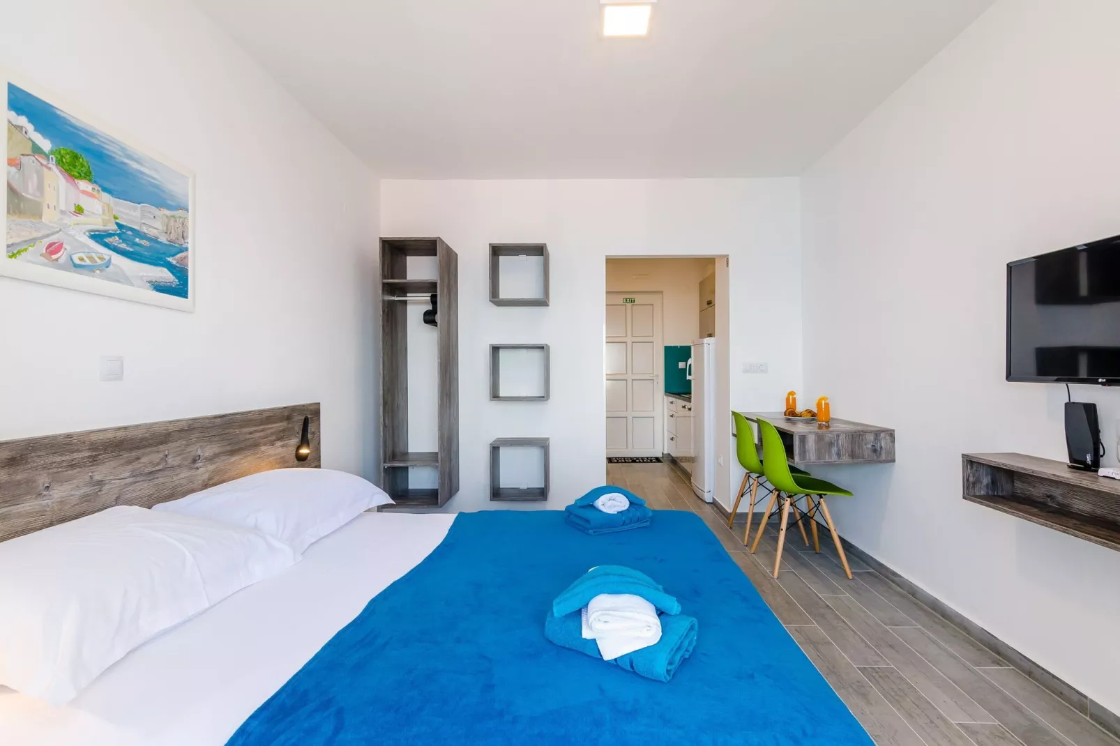 Apartment Petra 14 - Studio Apartment with Balcony and Sea View-Chambre