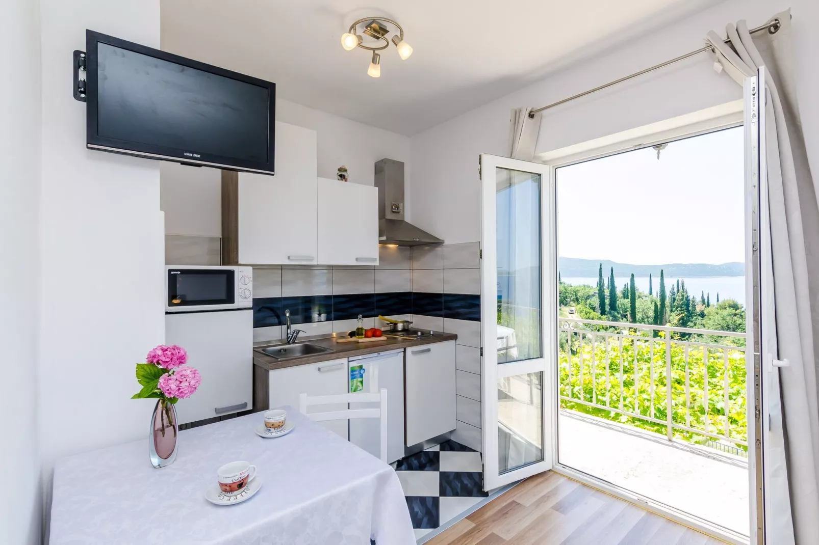Apartments Cypress Sea Cove - Premium Studio Apartment with Balcony and Sea View (A2)-Indoor