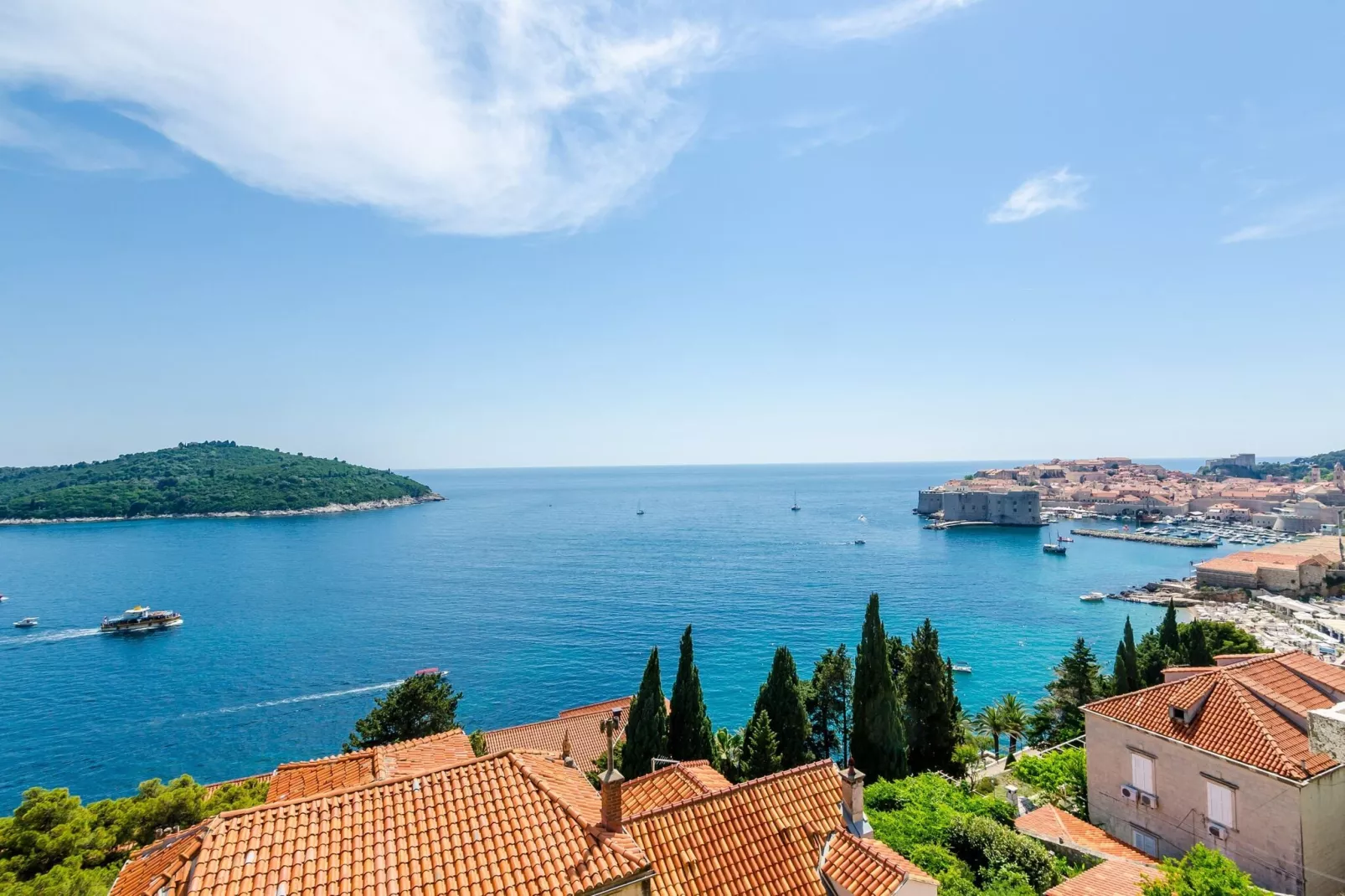 Apartments Lazarin - Two Bedroom Apartment with Balcony and Sea View (1 Veliki)-View