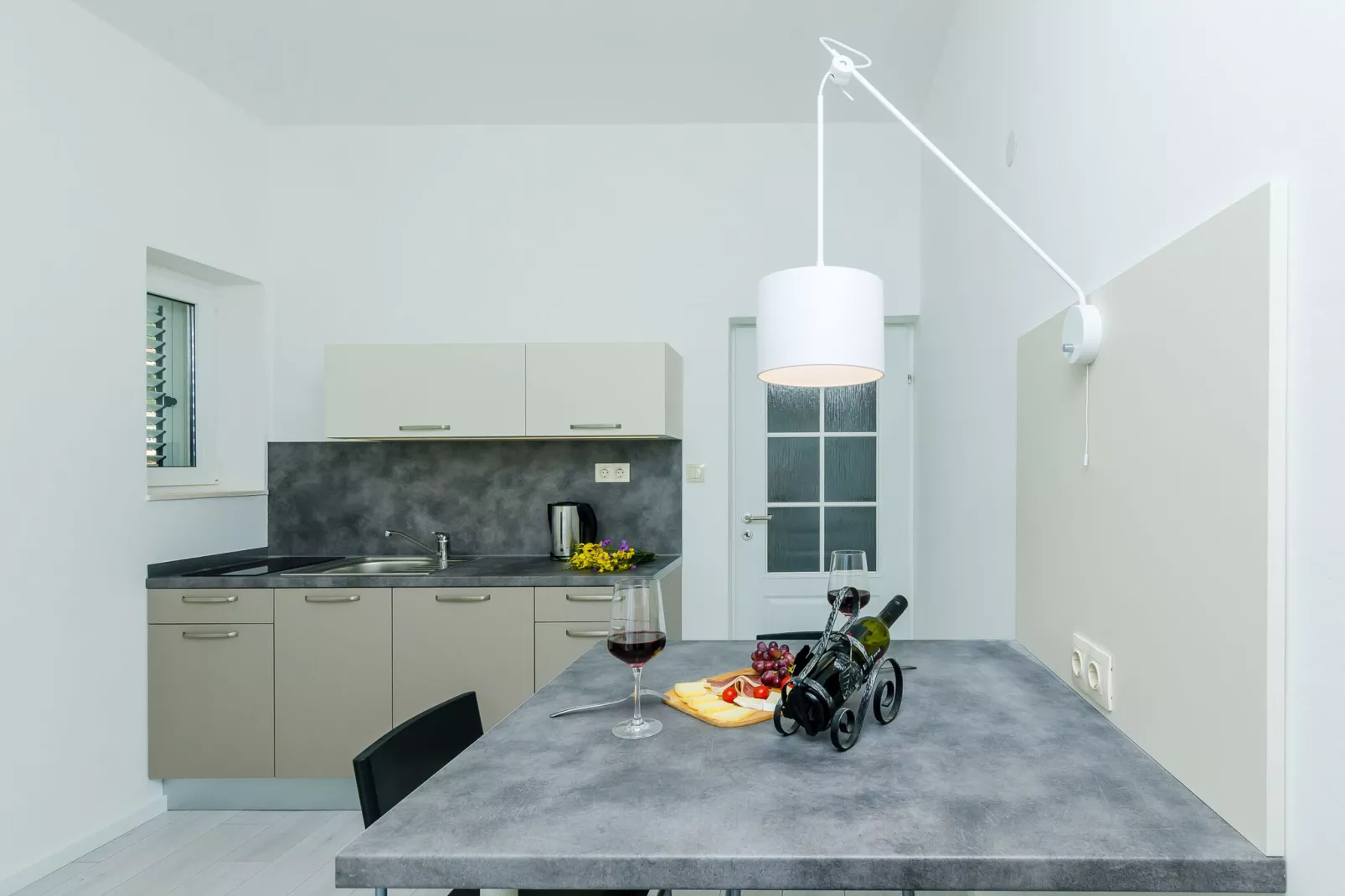 Villa Panorama Dubrovnik (A3) - Comfort One Bedroom Apartment with Balcony and sea View-Kitchen
