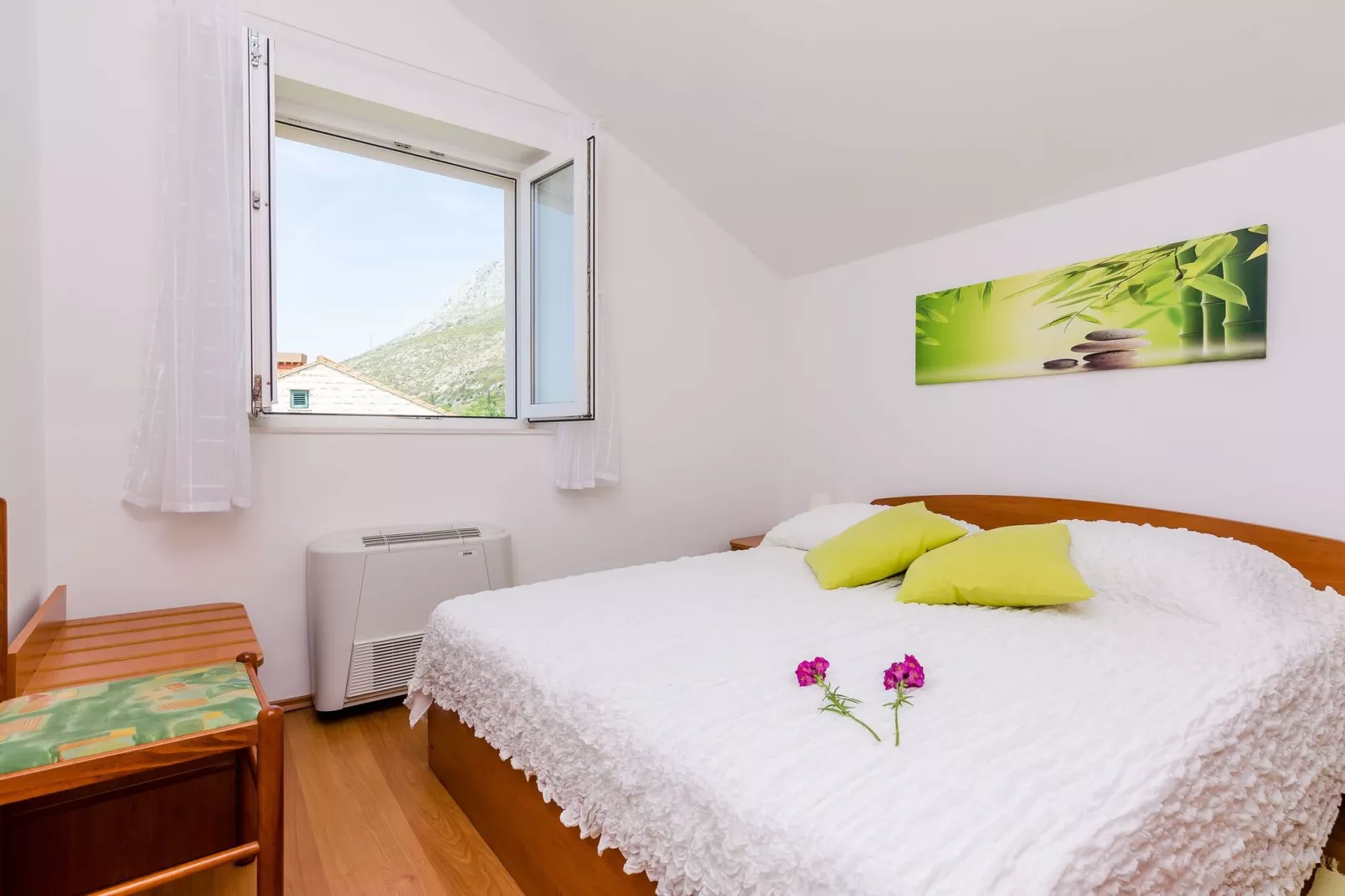 Villa Panorama Dubrovnik (A3) - Comfort One Bedroom Apartment with Balcony and sea View-Bedroom