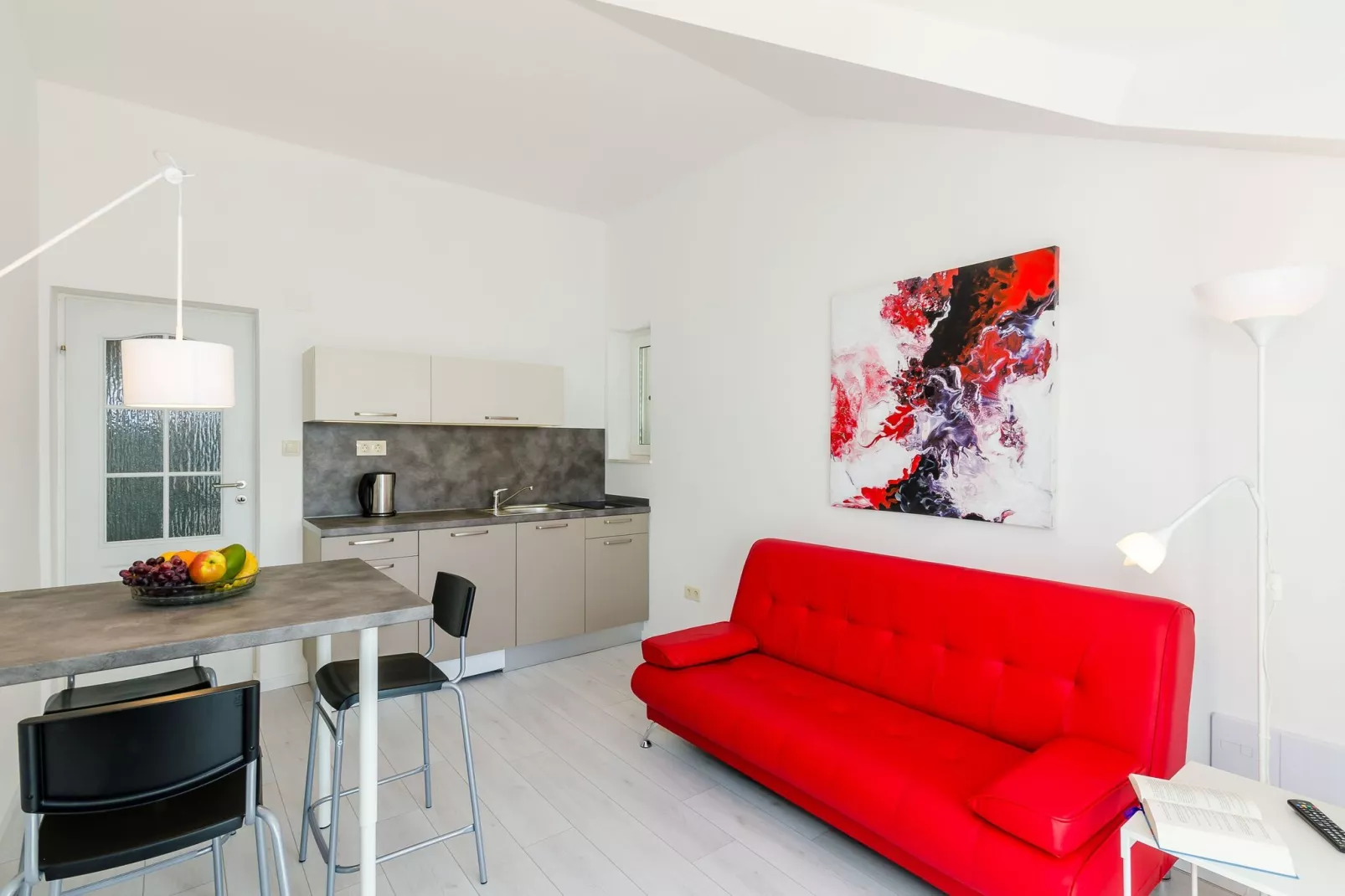 Villa Panorama Dubrovnik (A4) - Premium One Bedroom Apartment with Terrace and sea View-Living room