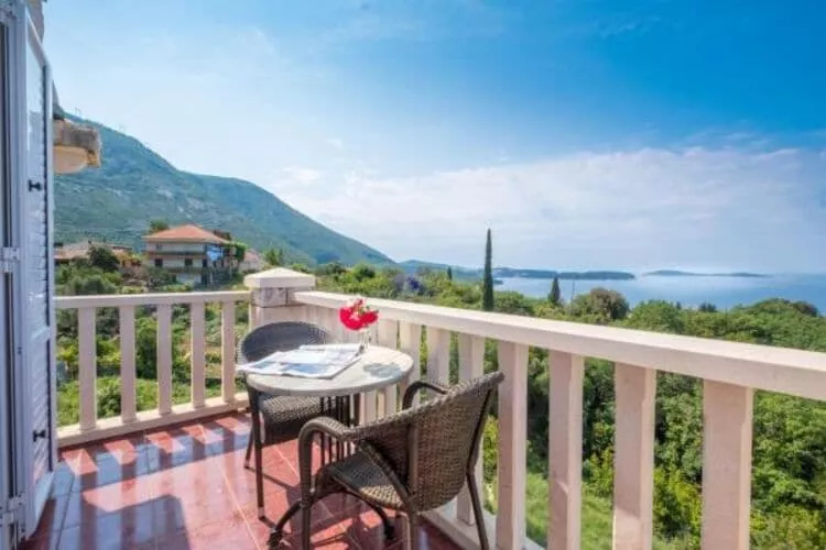 Villa Panorama Dubrovnik (A4) - Premium One Bedroom Apartment with Terrace and sea View-Terrace balcony