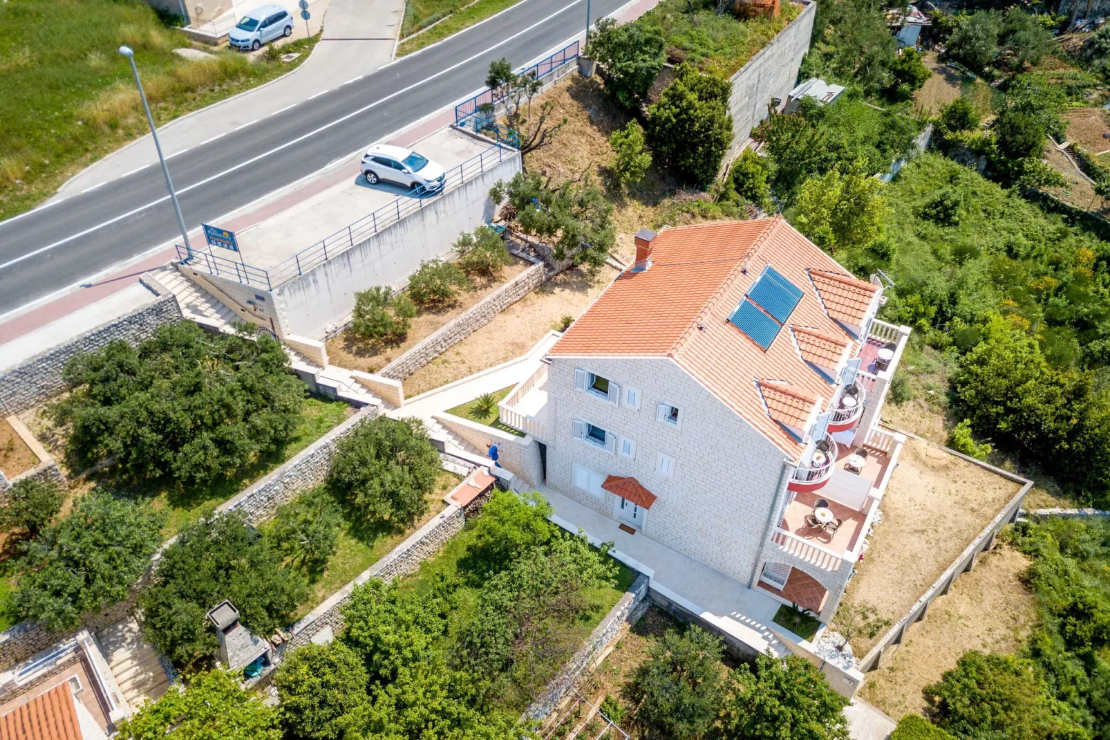 Villa Panorama Dubrovnik (S1) - Deluxe Double Room with Terrace and Sea View-Outdoor