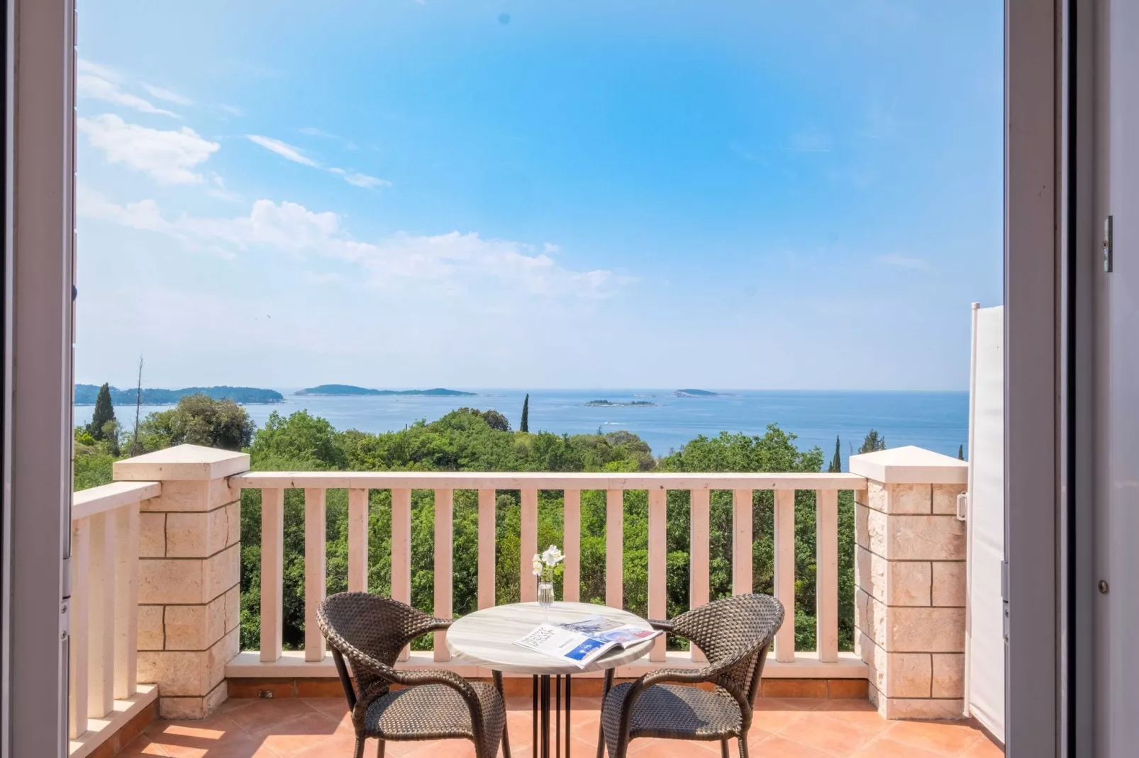 Villa Panorama Dubrovnik (S1) - Deluxe Double Room with Terrace and Sea View-Terrace