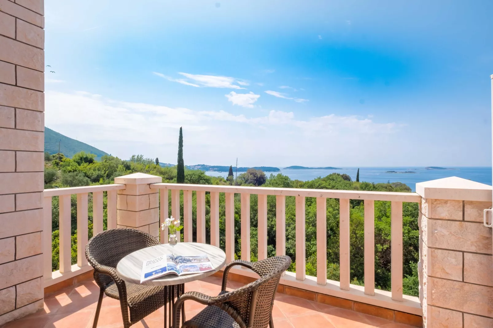 Villa Panorama Dubrovnik (S1) - Deluxe Double Room with Terrace and Sea View-Terrace