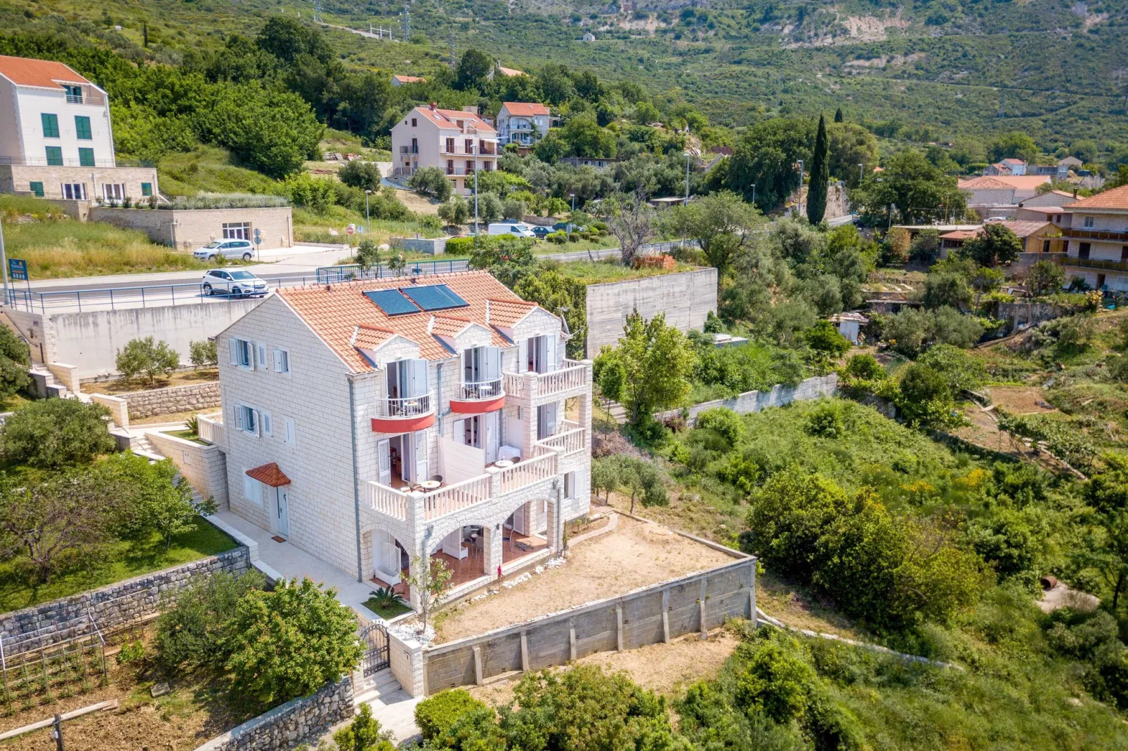 Villa Panorama Dubrovnik (S2) - Comfort Double Room with Balcony and Sea View-Outdoor