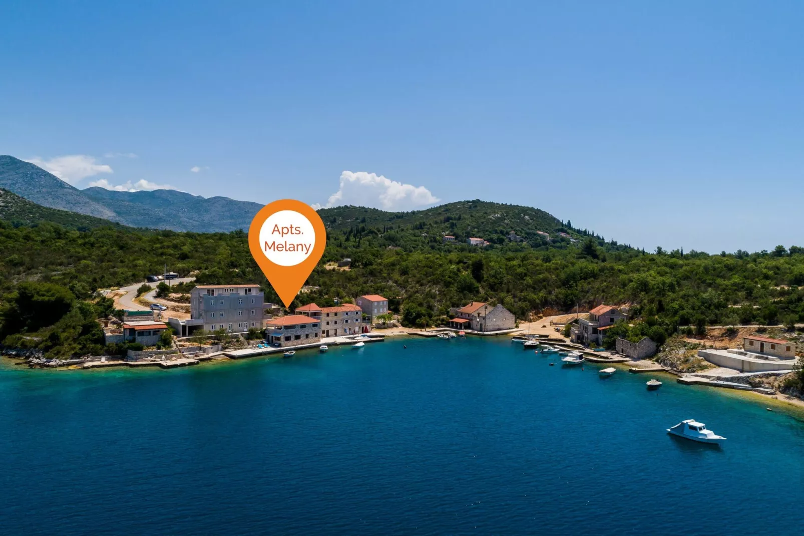 Apartments Melany - One Bedroom Apartment with Shared Terrace and Sea View-Outdoor