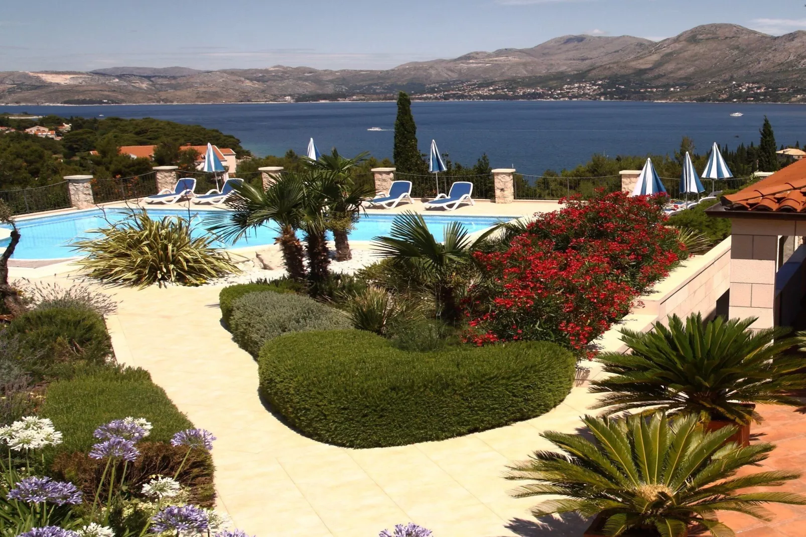 Villa Alegria Cavtat - Studio Apartment with Patio and Garden View-Pool