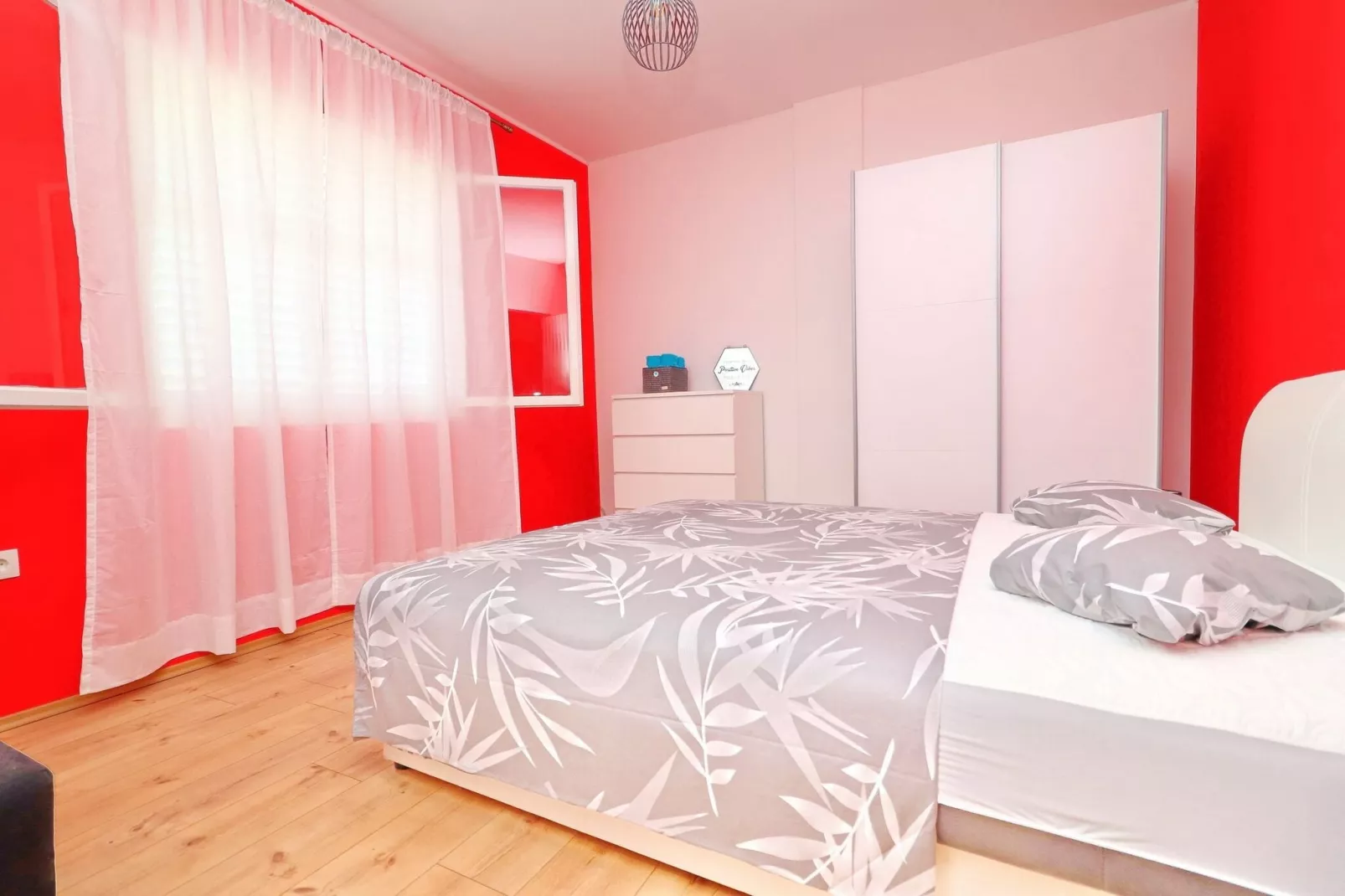 Apartment Marjana Prižba - Two Bedroom Apartment with Terrace and Partial Sea View-Bedroom