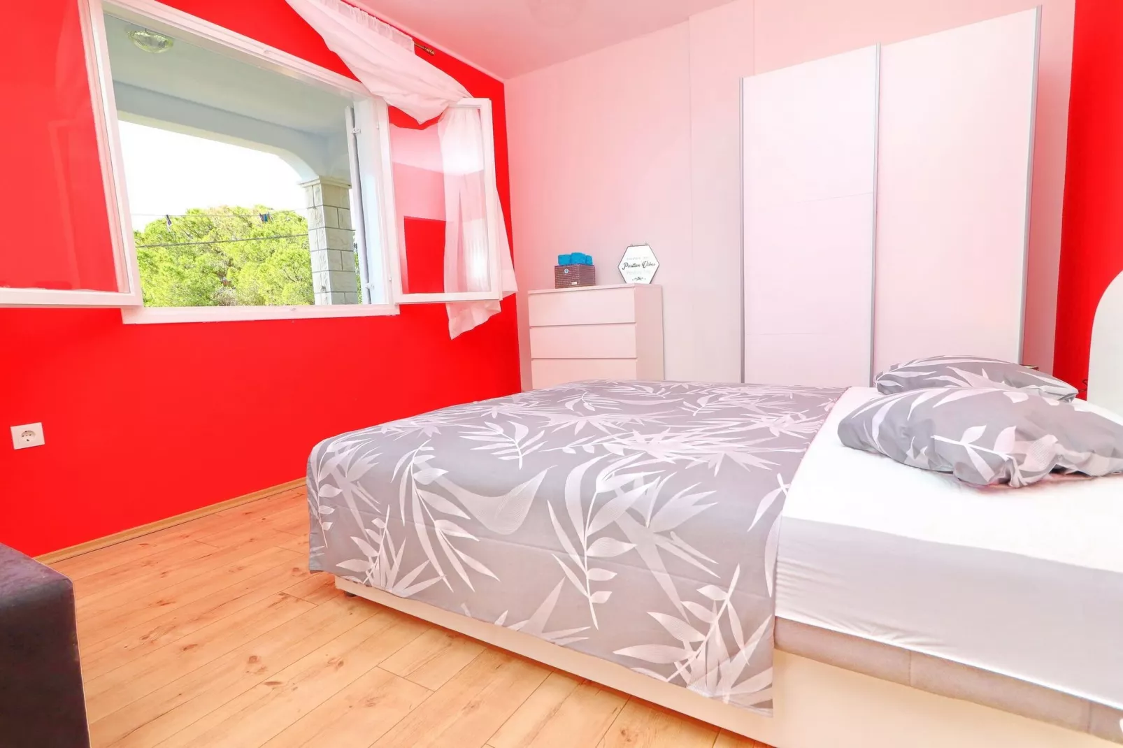 Apartment Marjana Prižba - Two Bedroom Apartment with Terrace and Partial Sea View-Bedroom
