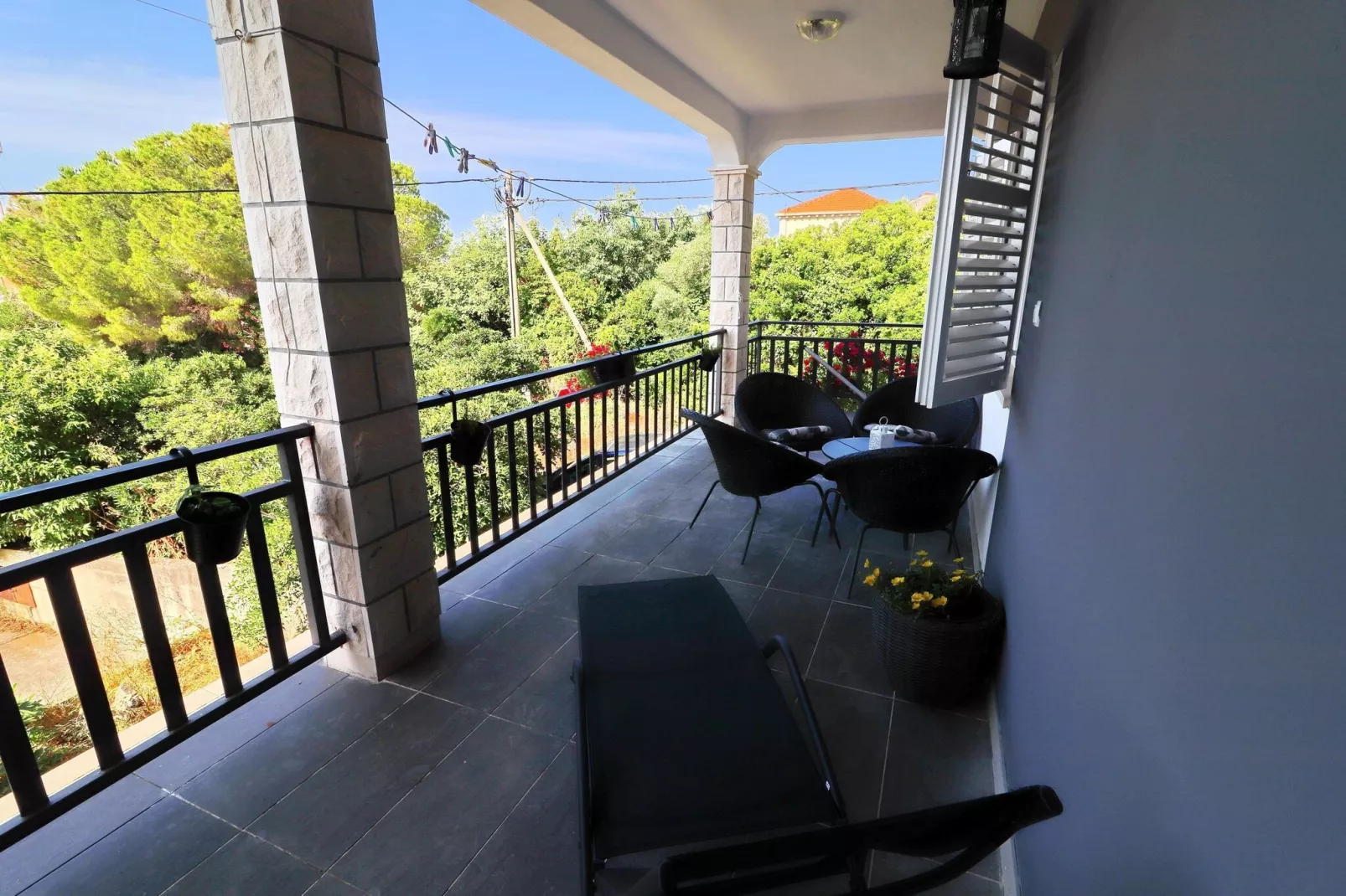 Apartment Marjana Prižba - Two Bedroom Apartment with Terrace and Partial Sea View-Terrace