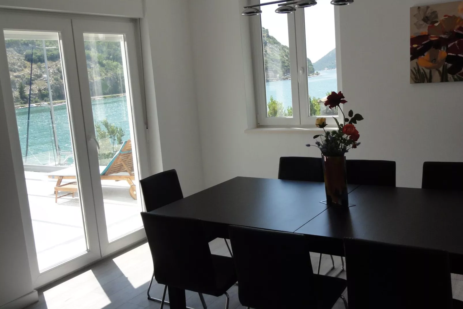 Villa Riva - Five Bedroom Villa with Pool and Sea View-Dining room
