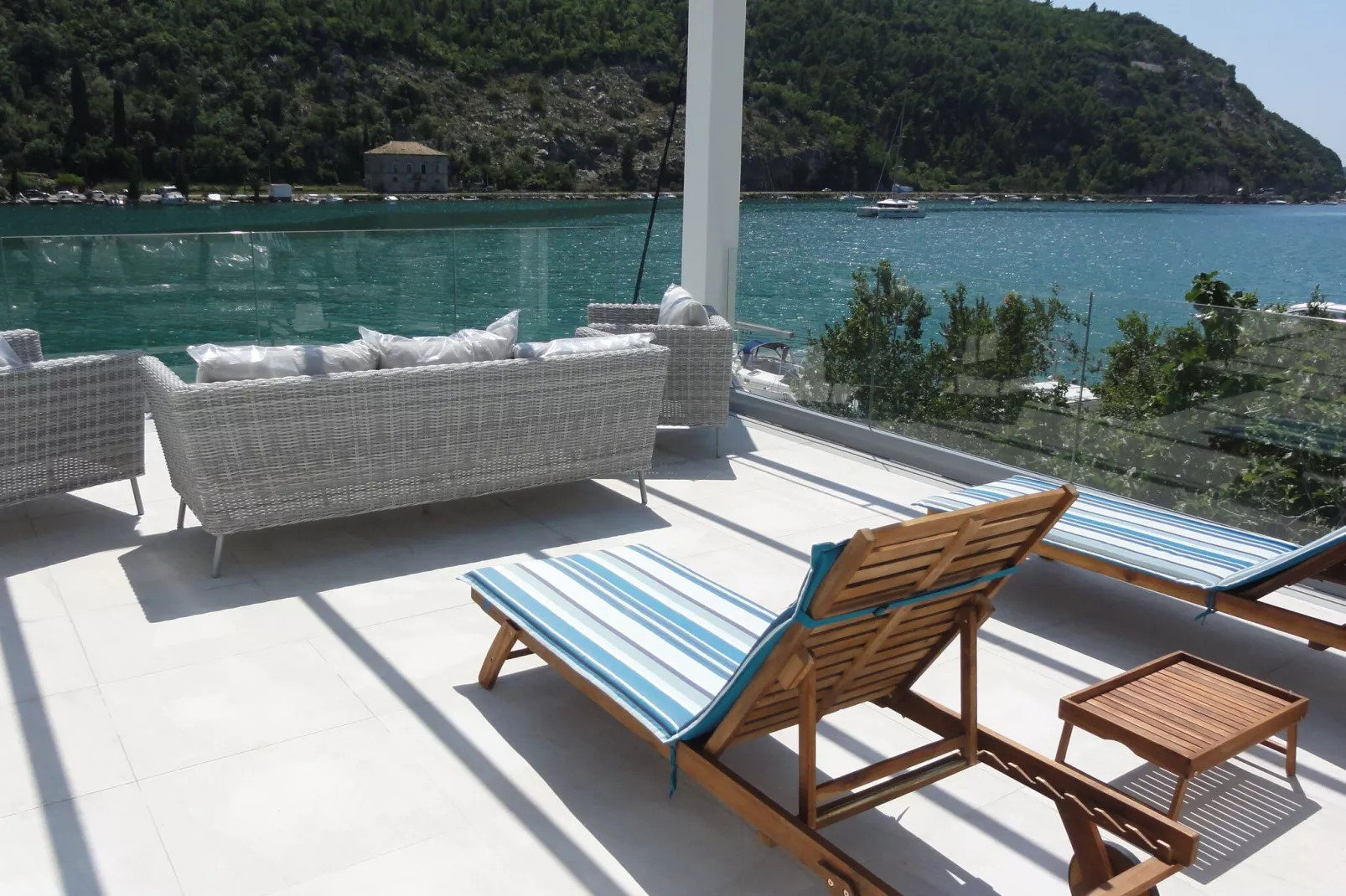 Villa Riva - Five Bedroom Villa with Pool and Sea View-Terrace