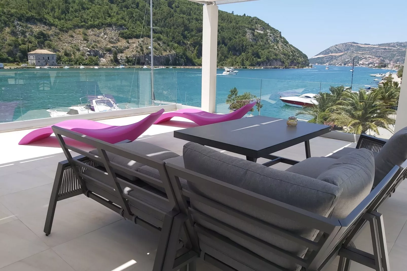 Villa Riva - Five Bedroom Villa with Pool and Sea View-Terrace
