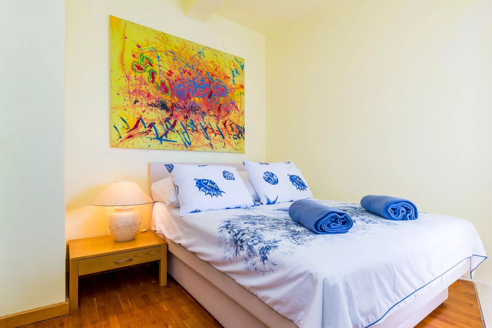 Apartment Reale - One Bedroom Apartment with Balcony and Sea View-Bedroom
