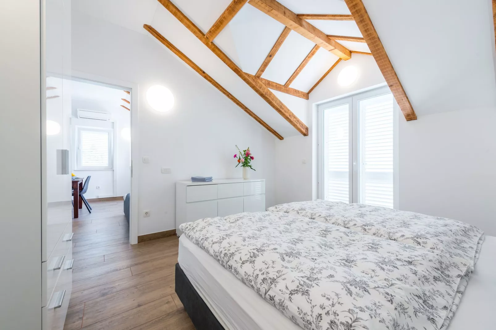 Apartments Terra - Comfort One Bedroom Apartment with Balcony and City View (VELIKI)-Chambre