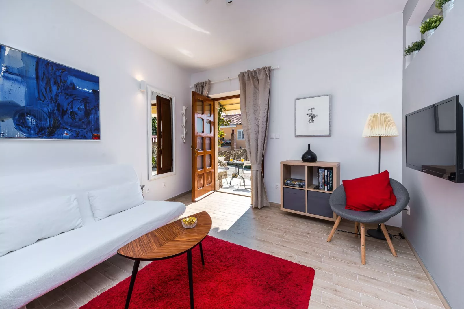 Romance Apartments Dubrovnik - One Bedroom Apartment with Terrace (R1)-Living room