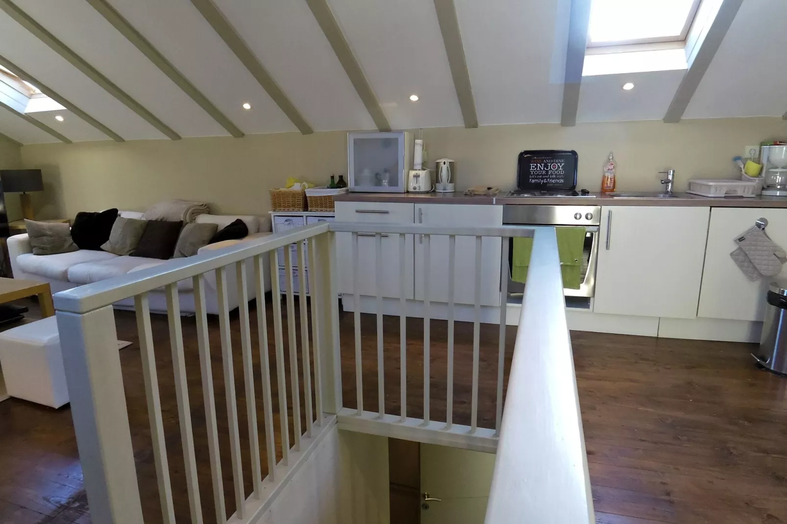 Villa Skylight - Two Bedroom Villa & Studio with Private Swimming Pool, Garden and Sea View-Kitchen