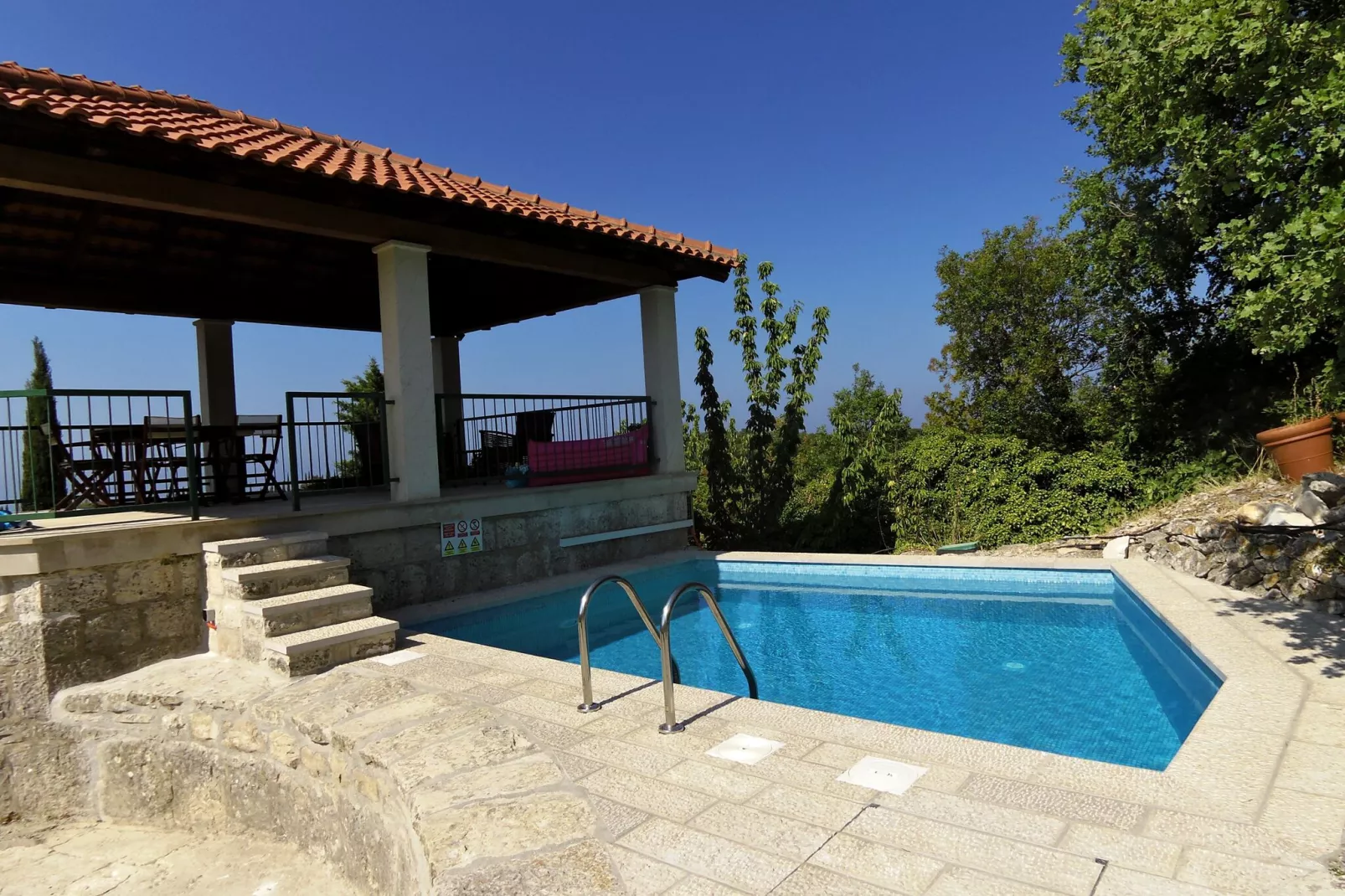 Villa Skylight - Two Bedroom Villa & Studio with Private Swimming Pool, Garden and Sea View-Pool