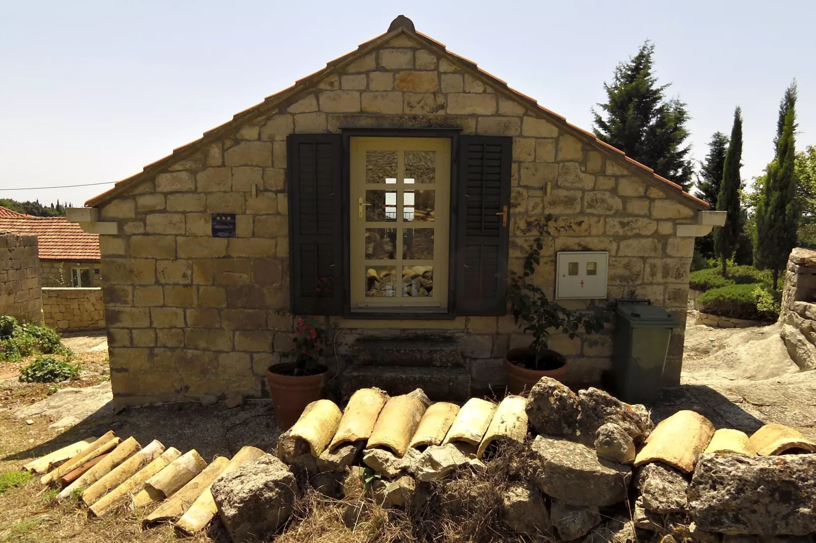 Villa Skylight - Two Bedroom Villa & Studio with Private Swimming Pool, Garden and Sea View-Outdoor