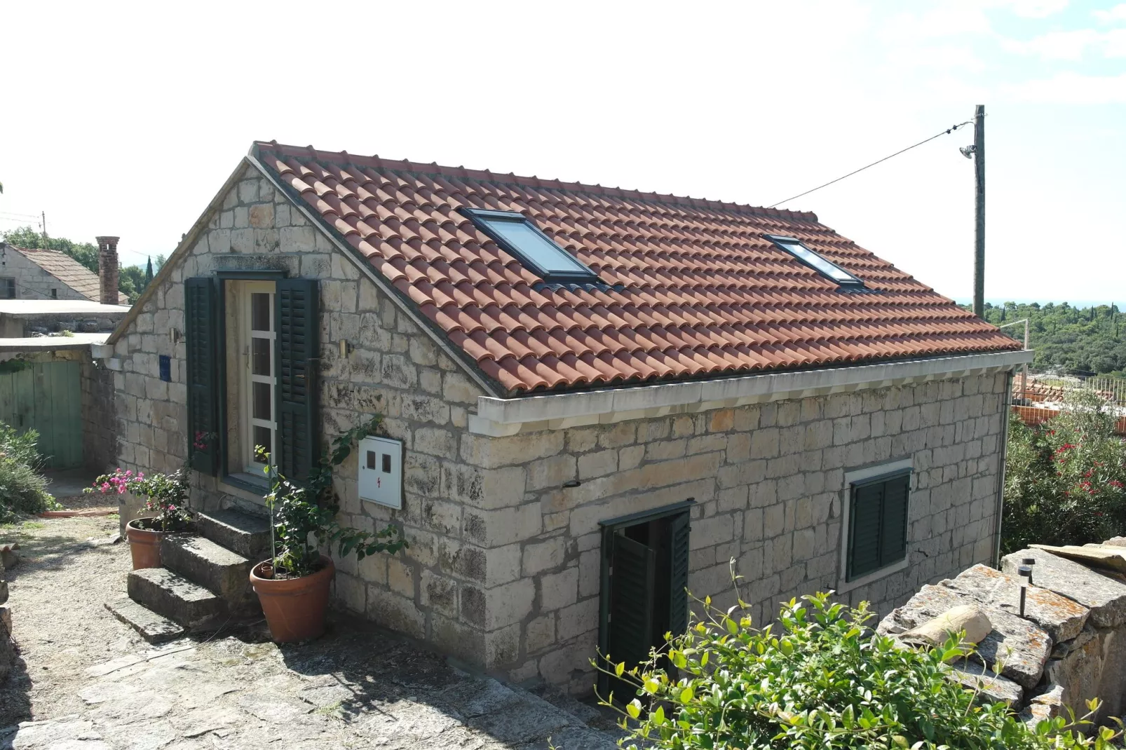 Villa Skylight - Two Bedroom Villa & Studio with Private Swimming Pool, Garden and Sea View-Outdoor