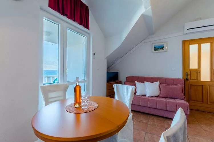Villa Stella - Two Bedroom Apartment with Balcony and Sea View (Marilena)-Living room